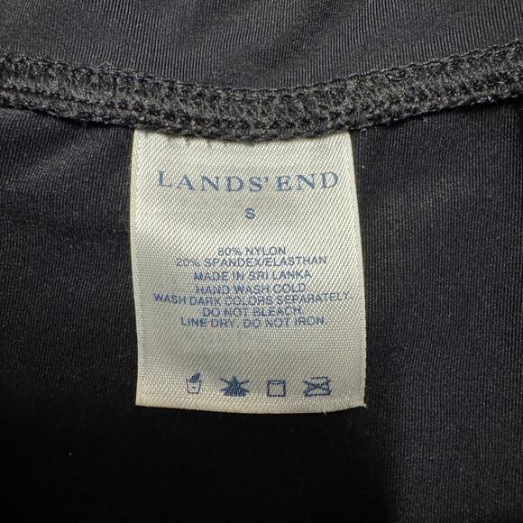 Lands End Womens Black Swim Skirt Tie Front CoverUp Size Small Nylon - Picture 4 of 7